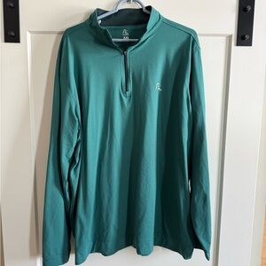 Rhoback Performance Quarterzip - XXL - Forest Green